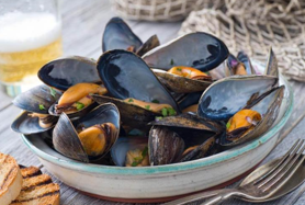 Frische Miesmuscheln Restaurant Aachen